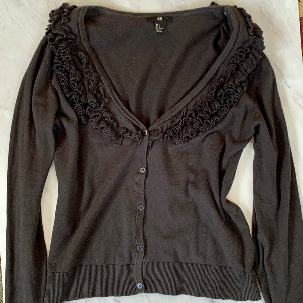 H&M gray cardigan sweater